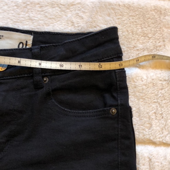 GARAGE black ripped skinny mid rise jeans - Picture 6 of 7